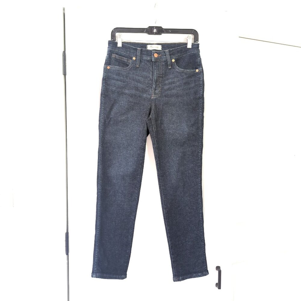 Madewell Midrise Stovepipe Straight Jeans Women's Size 28 Dark Wash